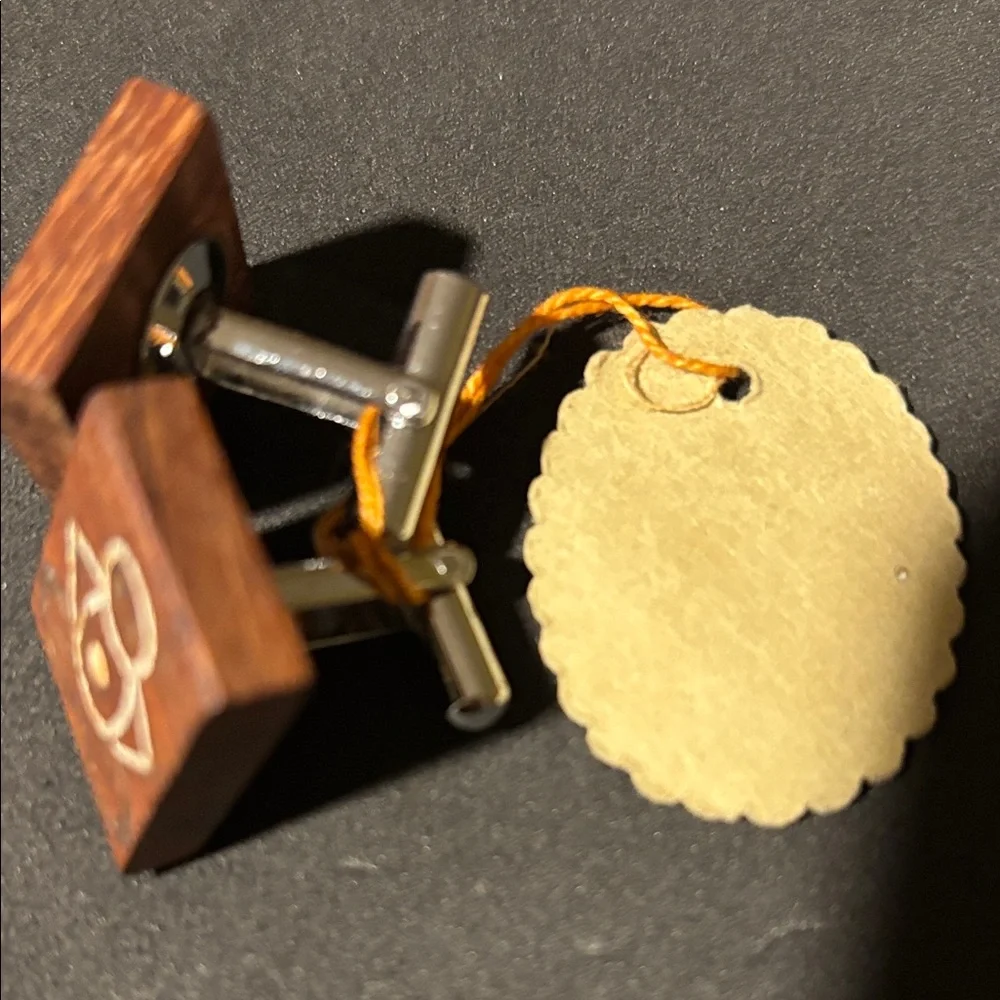 Wooden Cufflinks- great gift playful